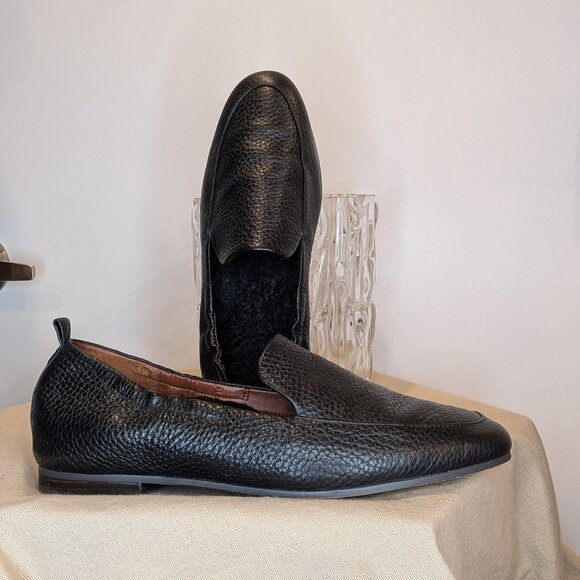 Vionic Elora Black Loafer Driving Leather Moccasin Pebble Grain - Women's sz 7 - Picture 8 of 8